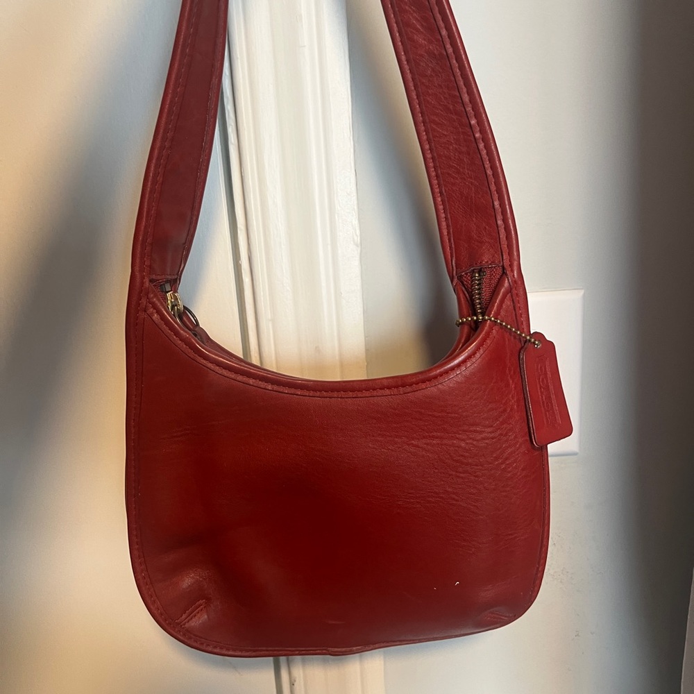 Coach ergo Red Leather Shoulder Bag